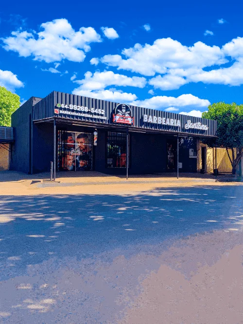Fachada da Barbearia Santana - barbearia em Rio Verde GO com 5 barbeiros